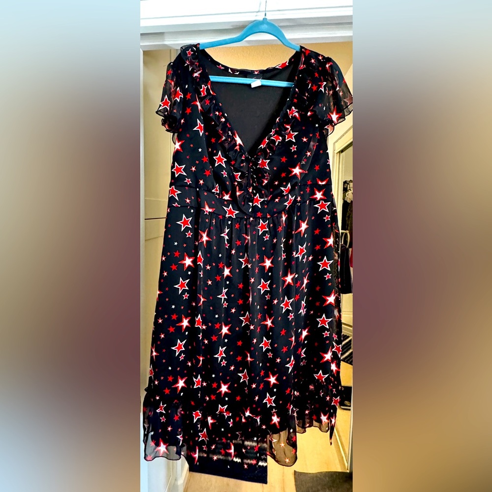Torrid rockabilly star print dress